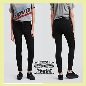 Levi's Black High Rise Skinny Jeans
